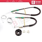 Volvo C70 MK1 872 1996-2002 2-Kapı Coupe 9467885 İçin Sağ Cam Kriko Tamir Seti