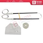 Audi A6 C6 S6 4F 4F2 4F5 2004-2011 4/5 Kapı 4F0839461 İçin Elektrikli Arka Sol Cam Kriko Tamir Seti