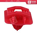 Renault için 10 Adet Yan Çıta Klipsi Kırmızı