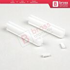 Fiat Doblo Punto ALFA ROMEO 147 için 2 Adet Cam Kılavuz Ray Klips