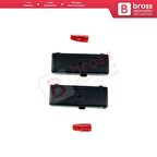 BMW X5 E53 5 Serisi E39 64116915812 İçin 2 Parça Klima Kontrol Sıcaklık Arttırma Düğme Kapağı Seti