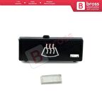 BMW X5 E53 2000-2006 5 Serisi E39 1996-2003 İçin Klima Kontrol Ön Cam Buğu Buz Çözücü Düğme Kapağı