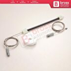 BMW 5 Serisi E60 E61 2003-2010 4/5 Kapı 51357184745 İçin Elektrikli Arka Sol Cam Kriko Tamir Seti