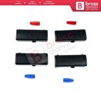 BMW X5 E53 E39 64116915812 İçin 4 Adet Klima Kontrol Isı Sıcaklık Arttırma Azaltma Düğme Kapak Seti