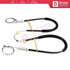 Renault Fluence L3 2009-2024 4-Kapı Sedan 827200016R İçin Elektrikli Arka Sağ Cam Kriko Tamir Seti