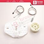 Renault Clio MK2 BB CB Thalia MK1 LB Symbol MK1 8200232508 İçin Sol Arka Cam Kriko Seti