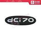 Renault Kangoo 1998-2007 için Siyah dci70 Monogram Amblemi Yazısı 8200120852