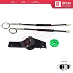 Peugeot 307 3A/C 3E 3H 2001-2008 4/5 Kapı 9634456980 İçin Ön Sol Kapı Cam Kriko Tamir Seti