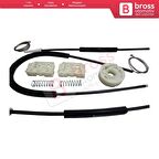 Opel Astra J P10 MK6 2009-2016 4/5 Kapı 13350759 İçin Ön Sağ Kapı Cam Kriko Tamir Seti