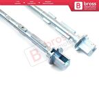 Peugeot Citroen Fiat Lancia Eurovans 1994-2002 İçin 2 Adet Sürgülü Kapı Kolu Kilit Pimi 140 mm