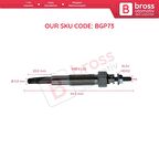 Kia Sportage Besta Mazda 626 için 1 Adet Isıtma Bujisi 10.5 Volt OK04S18140A