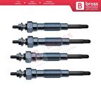 Mitsubishi Hyundai için 4 Adet Isıtma Bujisi 12 Volt MD050212, GV673