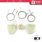 MAN Truck Kamyon Çekici TGS TGX MK1 2006-2021 81626456039 İçin Ön Sol Kapı Cam Kriko Ayak Tamir Seti