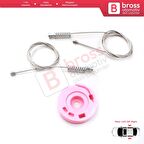 BMW 7 Serisi E38 1994-2001 51358125203 İçin Elektrikli Arka Sol veya Sağ Kapı Cam Kriko Tamir Seti