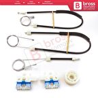 VW Jetta MK6 A6 IV 2010-2018 5C6 5C6837461 İçin Elektrikli Ön Sol Cam Kriko Tamir Seti