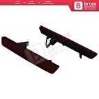 Fiat Doblo MK2 Opel Combo D için Arka Tampon Reflektörü Sağ Sol 51810677, 51810678