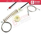 BMW 5 Serisi E39 04/1999-2004 4/5 Kapı Makyajlı Kasa 51358252429 İçin Arka Sol Cam Kriko Tamir Seti