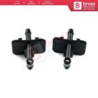 Fiat Fiorino 225 Doblo 263 Qubo Combo Nemo Bipper Tepee için Ön Cam Su Fıskiye Meme Seti 1353227080