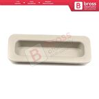 BSR629 BMW E39 E46 için Sunroof Güneşlik Açma Tutamak Elceği Açık Gri 54137134542