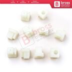 10 Adet Cam Kriko İndirme Kaldırma Mekanizma Kablo Ucu Halat Dübeli Tip BCP005