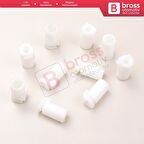 10 Adet Cam Kriko İndirme Kaldırma Mekanizma Kablo Ucu Halat Dübeli Tip BCP019