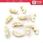 10 Adet Cam Kriko İndirme Kaldırma Mekanizma Kablo Ucu Halat Dübeli Tip BCP033