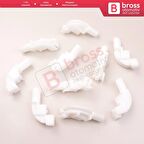 10 Adet Cam Kriko İndirme Kaldırma Mekanizma Kablo Ucu Halat Dübeli Tip BCP042