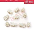 10 Adet Cam Kriko İndirme Kaldırma Mekanizma Kablo Ucu Halat Dübeli Tip BCP056