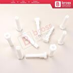 10 Adet Cam Kriko İndirme Kaldırma Mekanizma Kablo Ucu Halat Dübeli Tip BCP057