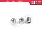 BCR002 Cam Kriko Kablo Halat Uç Pimi Tutma Perçini 5x4.5/1.6 mm 100 Adet