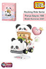 Loz Creative Serisi Sallanan Siyah Beyaz Panda Modeli 188 Parça Oyuncak Yapım Seti FFLZ-4307