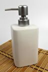 Stonware Sıvı Sabunluk Beyaz Kare 450ml