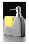 Stonware Sıvı Sabunluk Gri Süngerlik Bölmeli 300ml