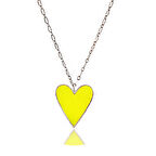 Kalp Neon Gümüş Kolye Sb2087