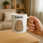 Kahve İsteyen Patates Baskılı Kupa Bardak