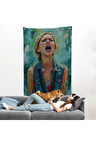 Çığlık Atan Kadın Duvar Örtüsü-7968