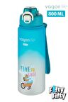 Vagonlife 800 ml Figürlü Su Matarası Çift Kullanım Pipetli Ve Rahat İçim Sticker Hediyeli-FFVGN-2352NEW800