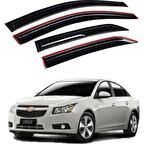 Chevrolet Cruze Uyumlu Mugen Cam Rüzgarlığı Seti Piano Black 4'lü İthal