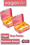 2'li Set Beslenme Kutusu (Seçtiğiniz Renkte 2 Adet Gönderilir) Ürün Vagonlife Markadır