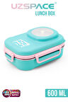 Uzspace 600 ML Çorba Kaseli-Çelik Kaşık Çatallı Paslanmaz Çelik Bento Lunch Box Yeni Nesil Sefer Tası-FFLBOX8021600