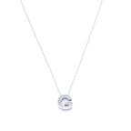 FerizZ 316L Çelik  G Harf Kolye 55 cm KLY-547