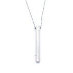 316L Çelik Oval Uzun Erkek Kolye  60 cm EKLY-107