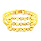 FerizZ İmitasyon Kaburga Dorika Toplu Zirkon Taşlı Kelepçe BLZ-542