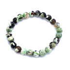 FerizZ Yeşil Akik Doğal Taş Erkek Bileklik EBLK-503