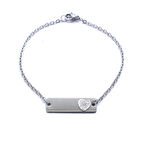 FerizZ 316L Çelik Kalp Model Unisex Bileklik BLK-1018