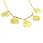 FerizZ Altın Kaplama Beşi Bir Yerde Kadın Kolye KLY-410