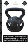 Özel Üretim Çalışma Egzersiz Vücut Geliştirme KETTLE-100-4 kg Plastik Kettle Dambıl 4 kg