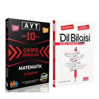 Ünlüler Karması AYT Matematik Karması Tıpkı Basım 10 Deneme ve AKM Dil Bilgisi Soru Bankası Seti 2 Kitap