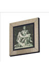 Pietà (Michelangelo, 1498) Baskılı MDF Magnet 7X7