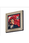 Mustafa Kemal Atatürk Baskılı MDF Magnet 7X7